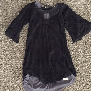 Free People Black & Gray Sweater/dress